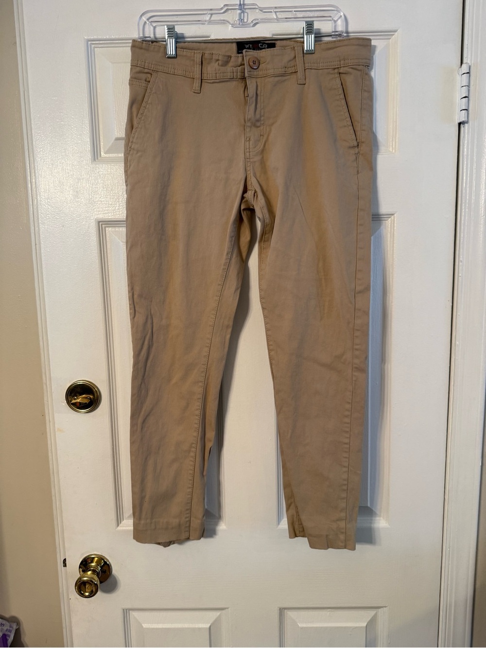 Men's Khaki Slim Chino Pants